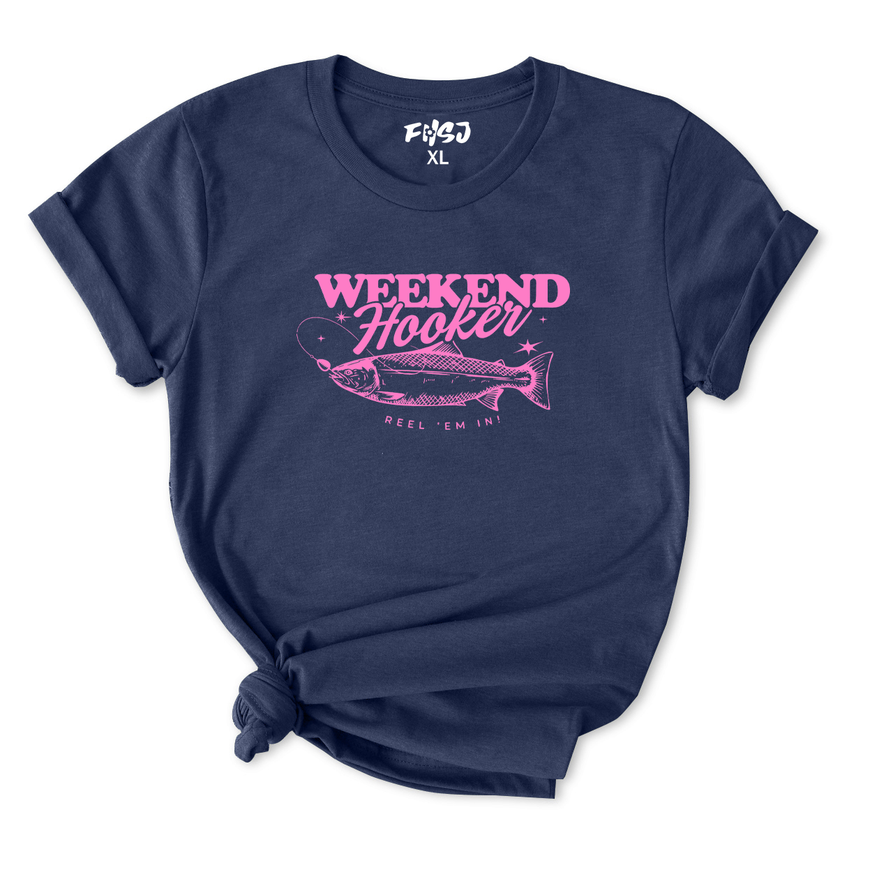 Weekend Hooker Fishing T-Shirt for Women