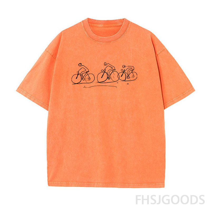 Cyclist Unisex Distressed T-Shirt