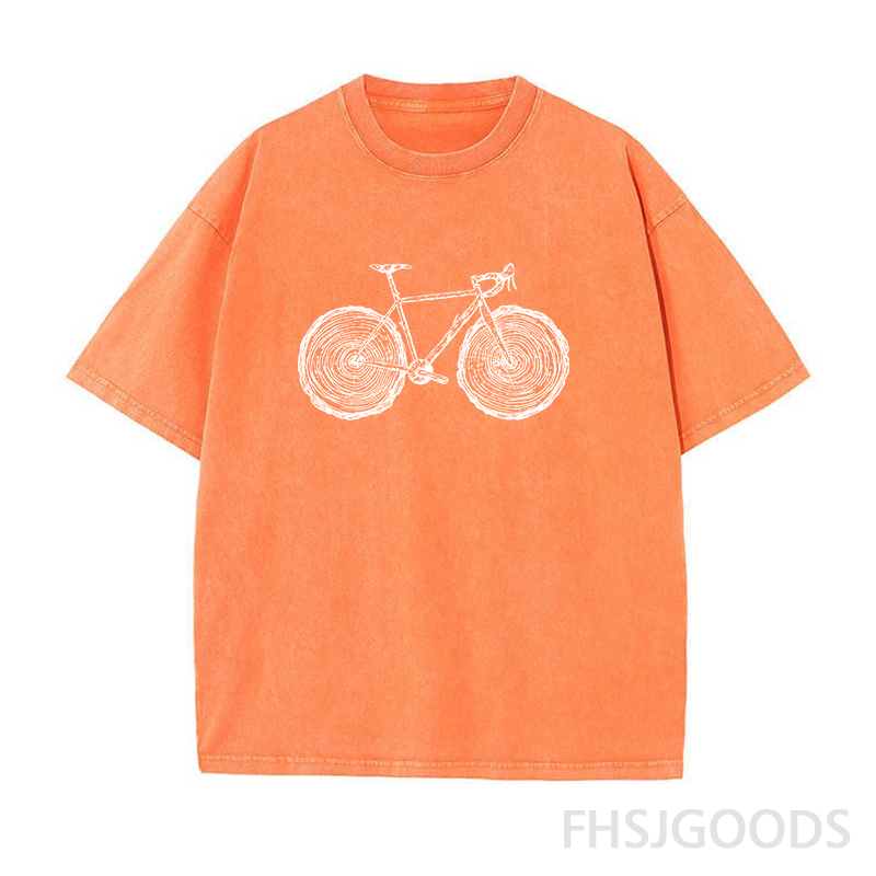Cycling Unisex Distressed T-Shirt
