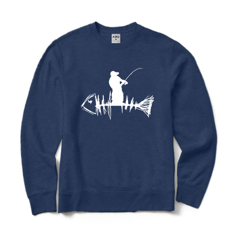 Fisherman Loves Fishing Crewneck Sweatshirt