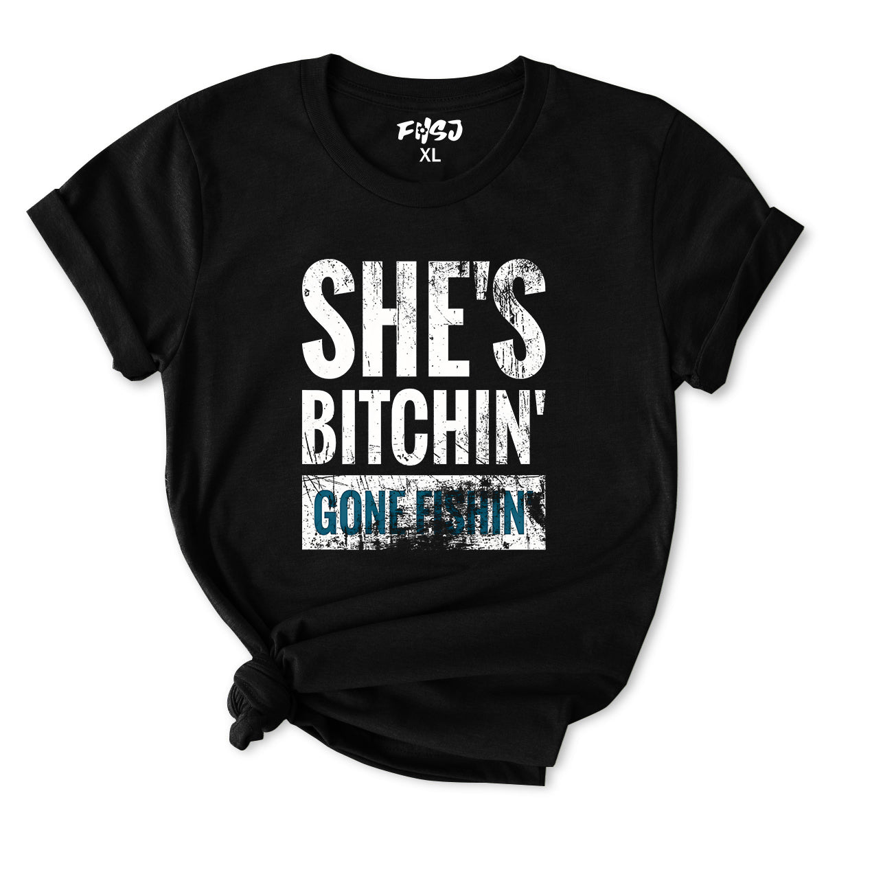Shes Bitchin Gone Fishin T-Shirt for Women