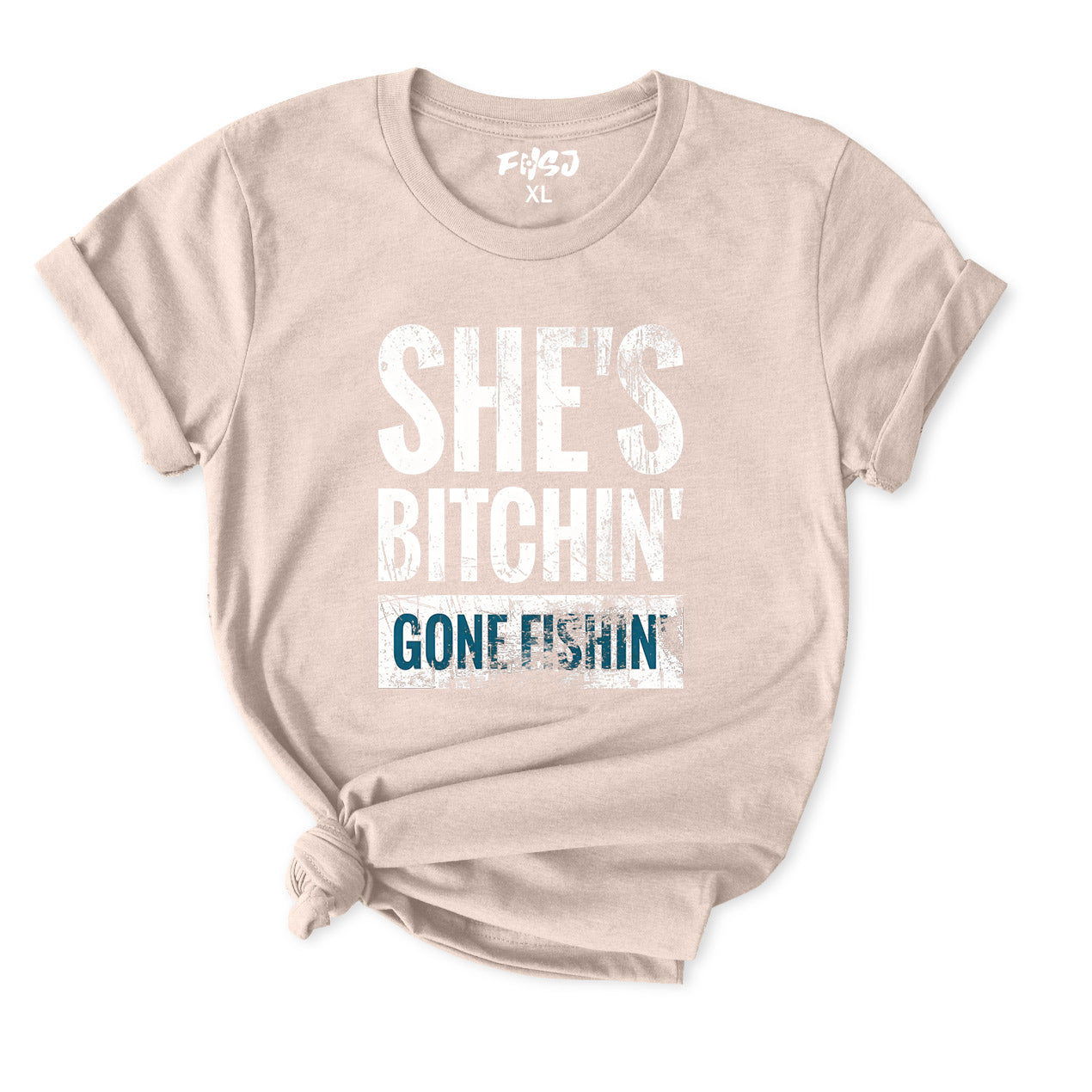Shes Bitchin Gone Fishin T-Shirt for Women