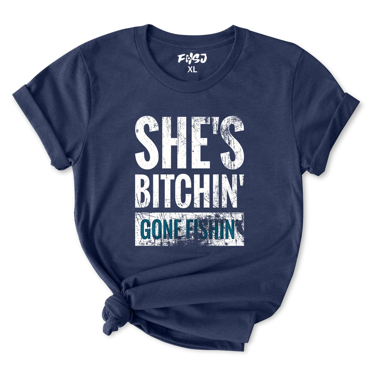 Shes Bitchin Gone Fishin T-Shirt for Women