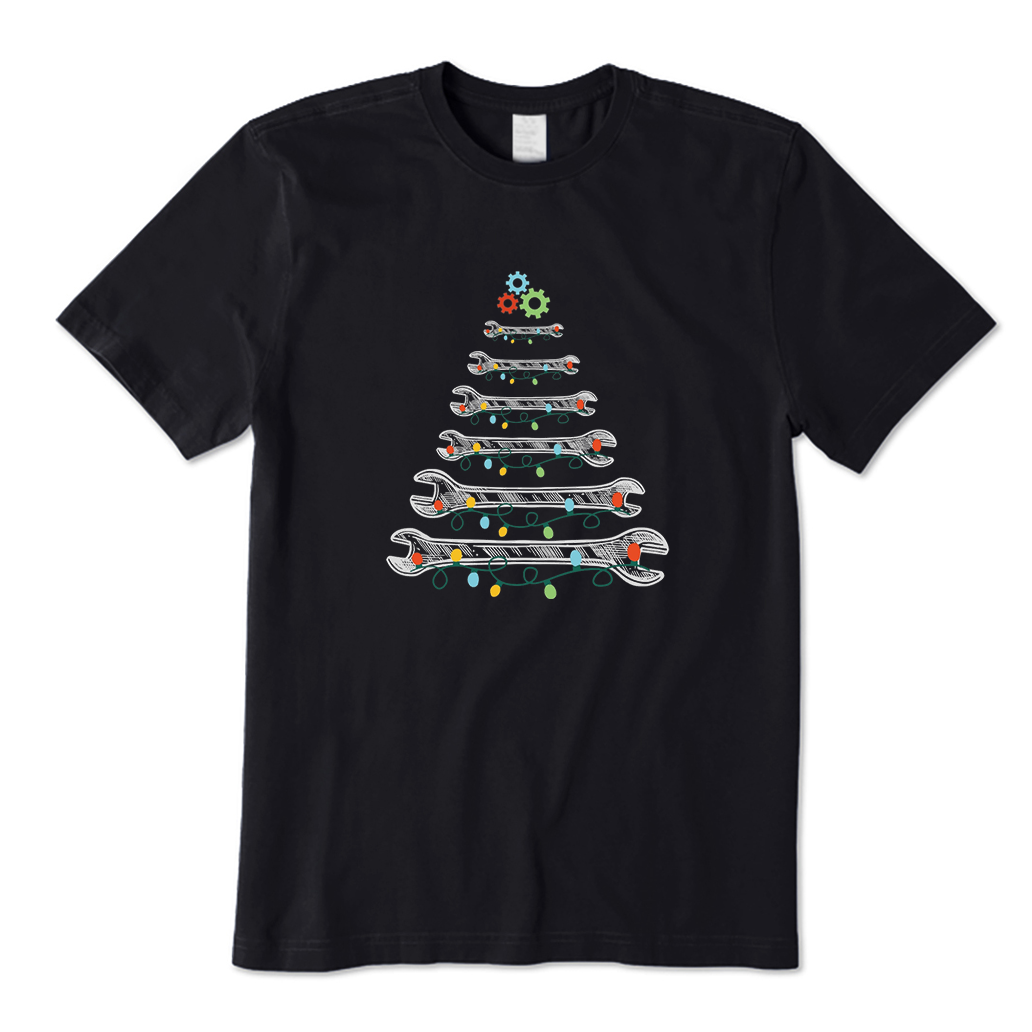 Wrench Christmas Tree T-Shirt
