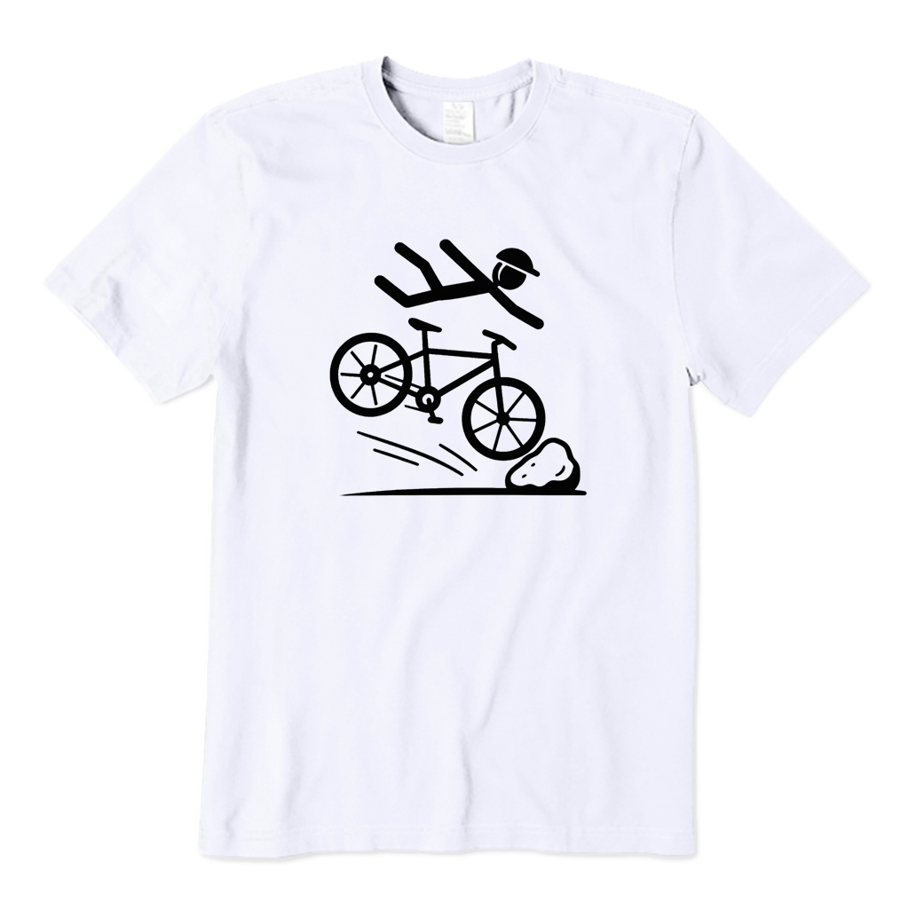 Mountain Bike Crash Cycling T-Shirt