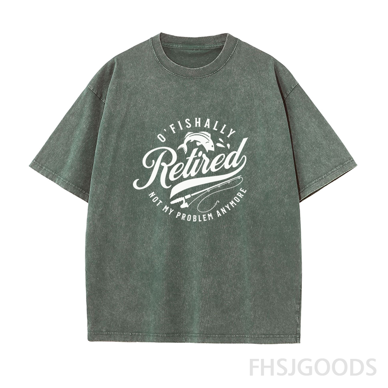 O’Fishally Retired Unisex Distressed T-Shirt