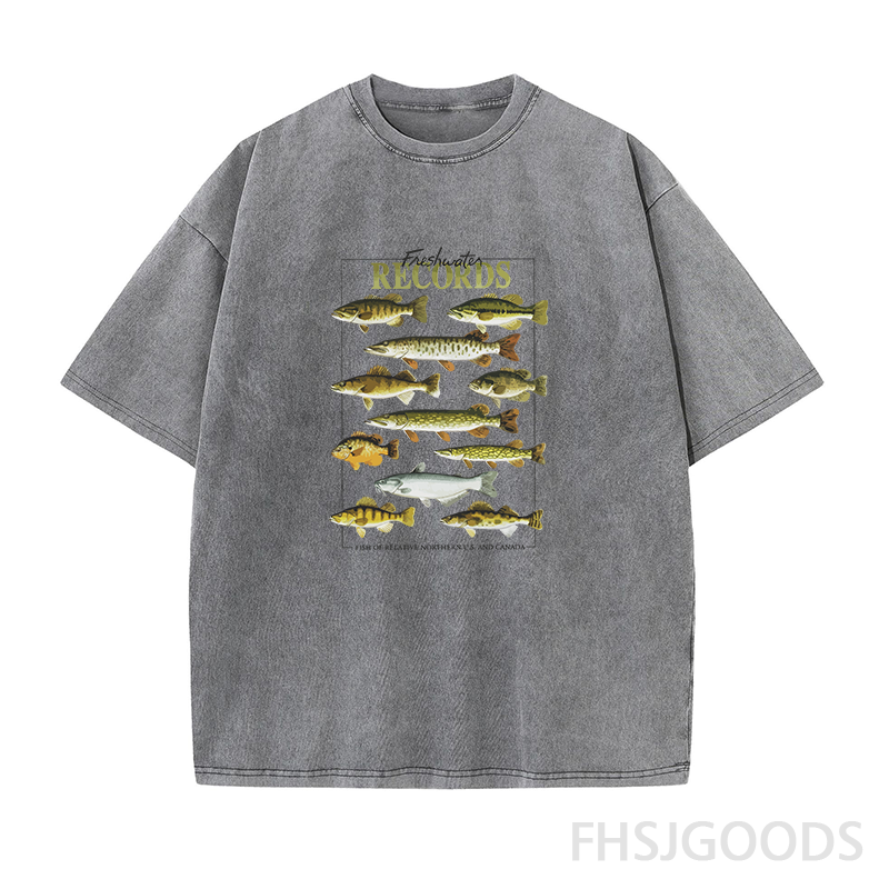 Freshwater Records Unisex Distressed T-Shirt