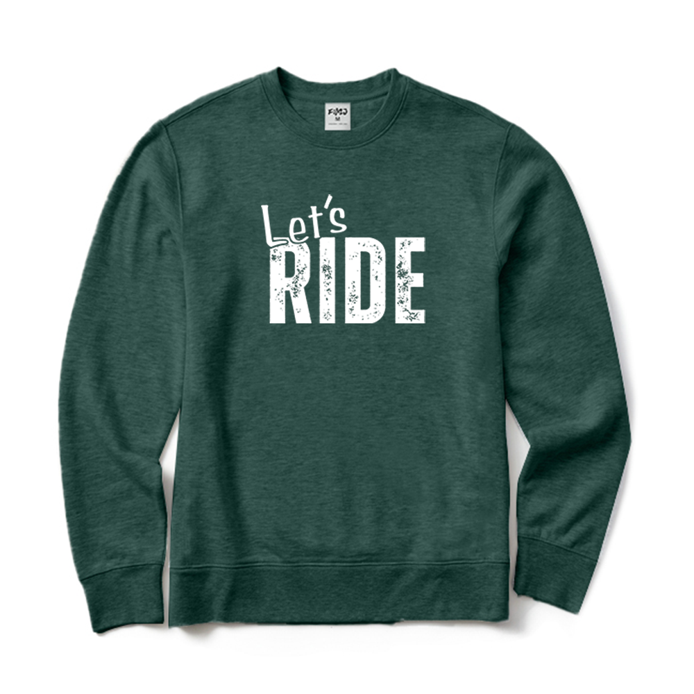 Let's Ride Cycling Crewneck Sweatshirt