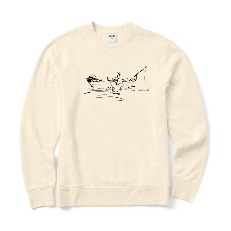 Relaxing in A Boat Crewneck Sweatshirt