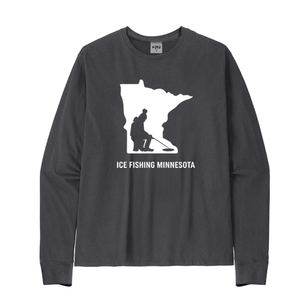Ice Fishing Minnesota Long Sleeve T-Shirt