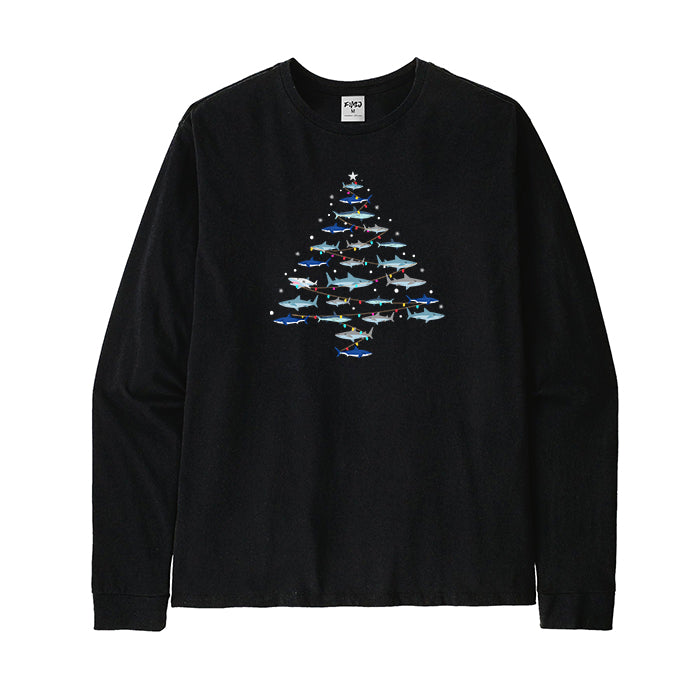 Christmas Shark Tree long Sleeve T-Shirt
