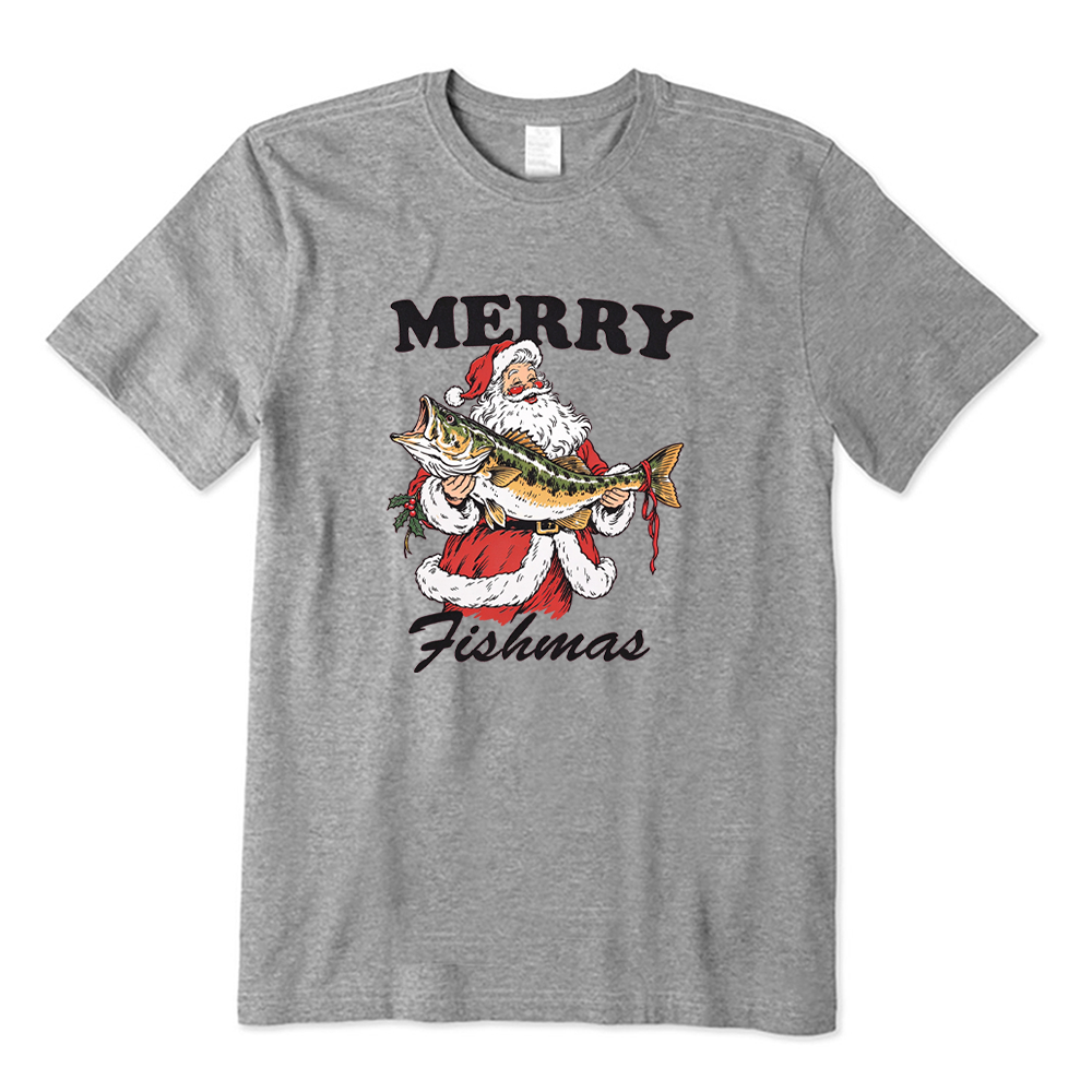 Merry Fishmas Fishing T-Shirt