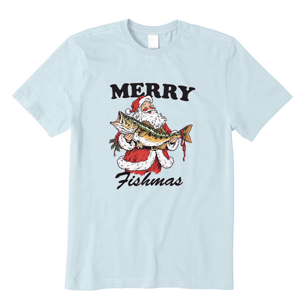 Merry Fishmas Fishing T-Shirt
