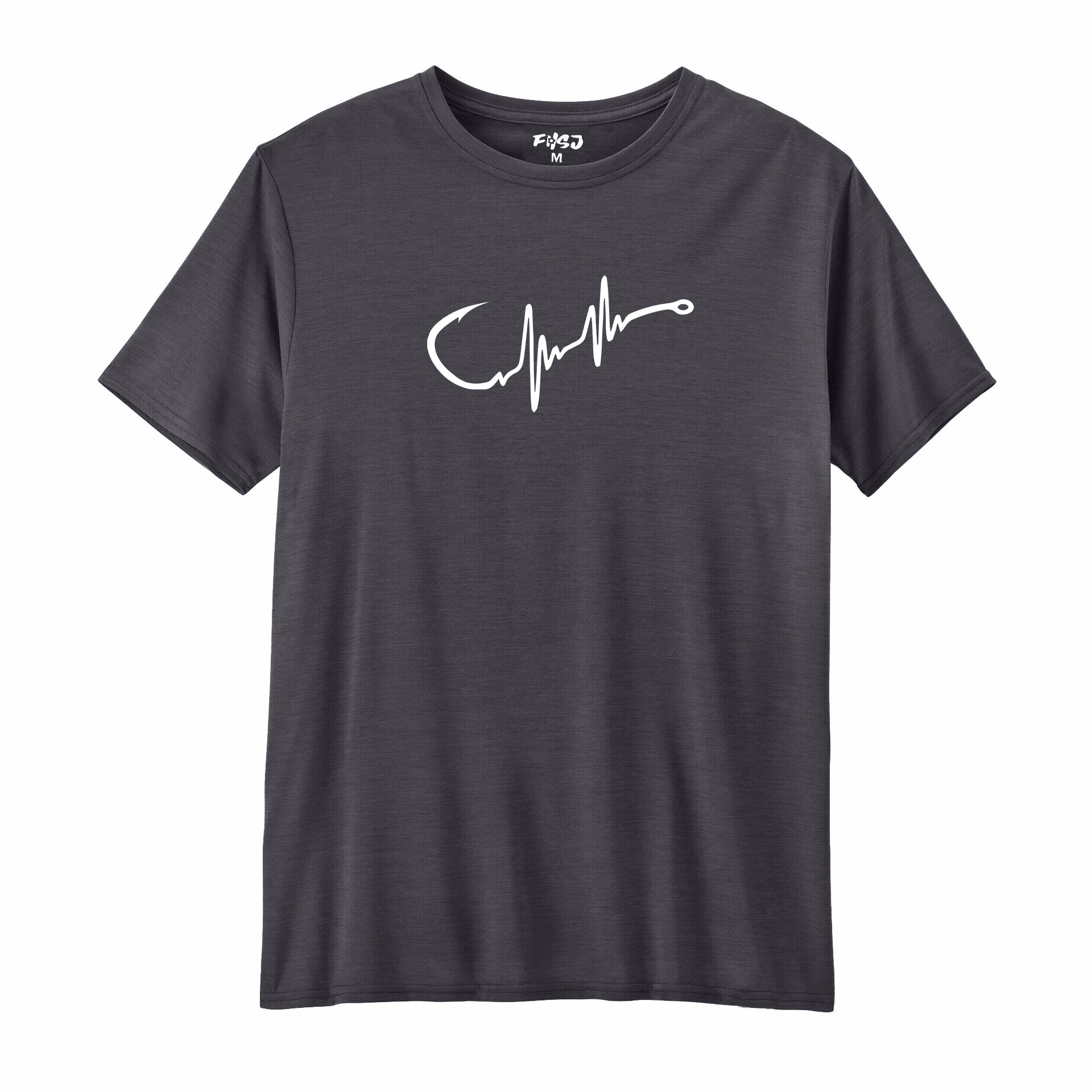 Fishing Hook Heart Beat Performance T-SHIRT