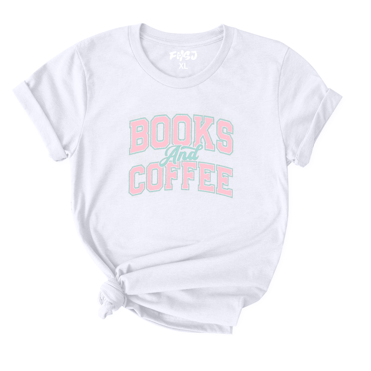 Books and Coffee T-Shirt for Women