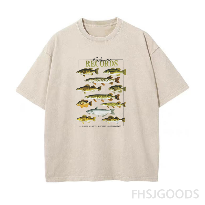 Freshwater Records Unisex Distressed T-Shirt