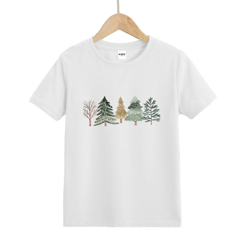 Merry and Bright Trees Kid's T-Shirts