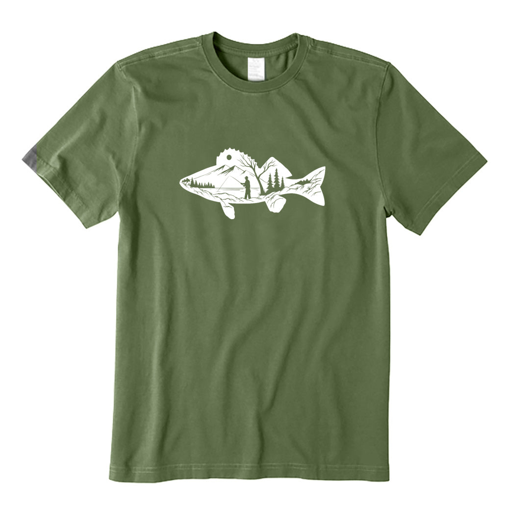 Fish and Landscape T-Shirt