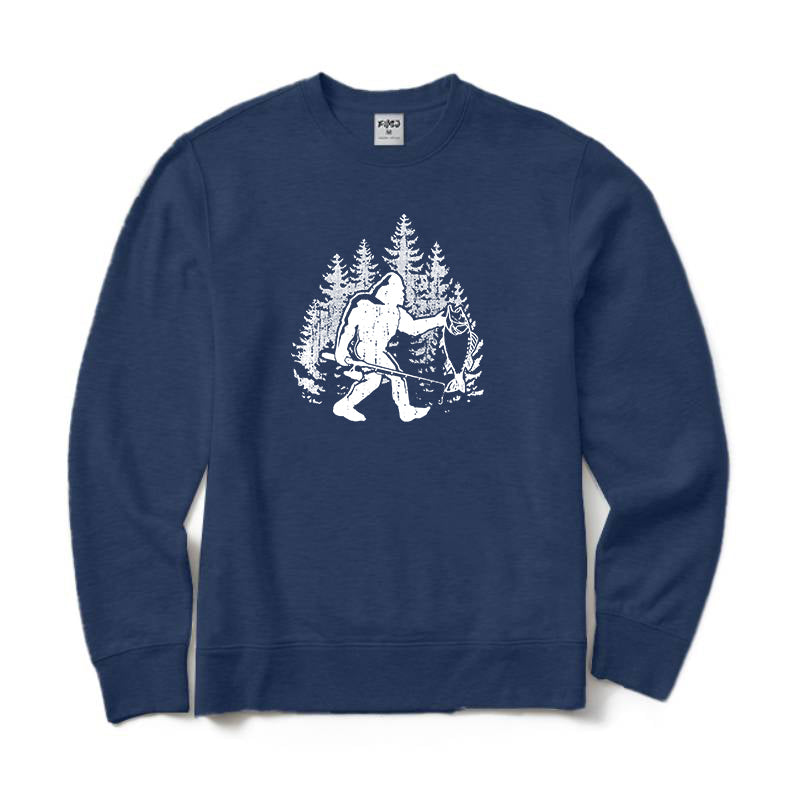 Bigfoot Fishing Crewneck Sweatshirt