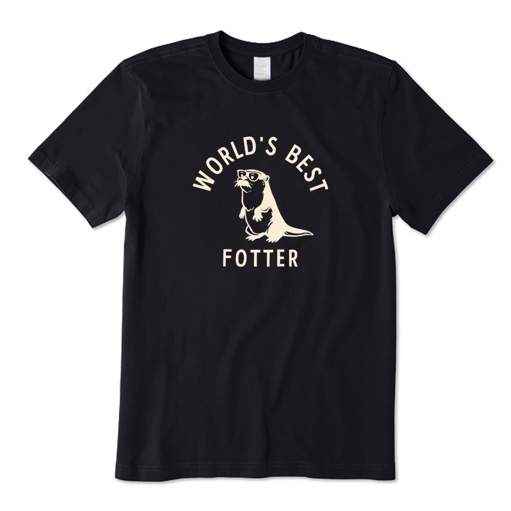 World's Best Fotter Otter Dad Pun T-shirt