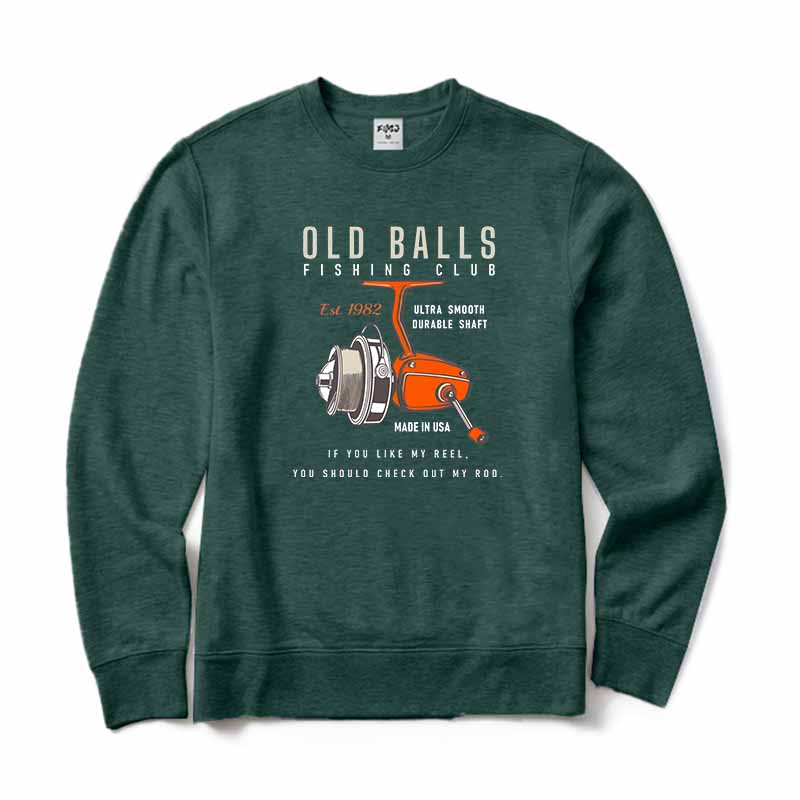 Old Balls Fishing Club Est. 1982 Crewneck Sweatshirt