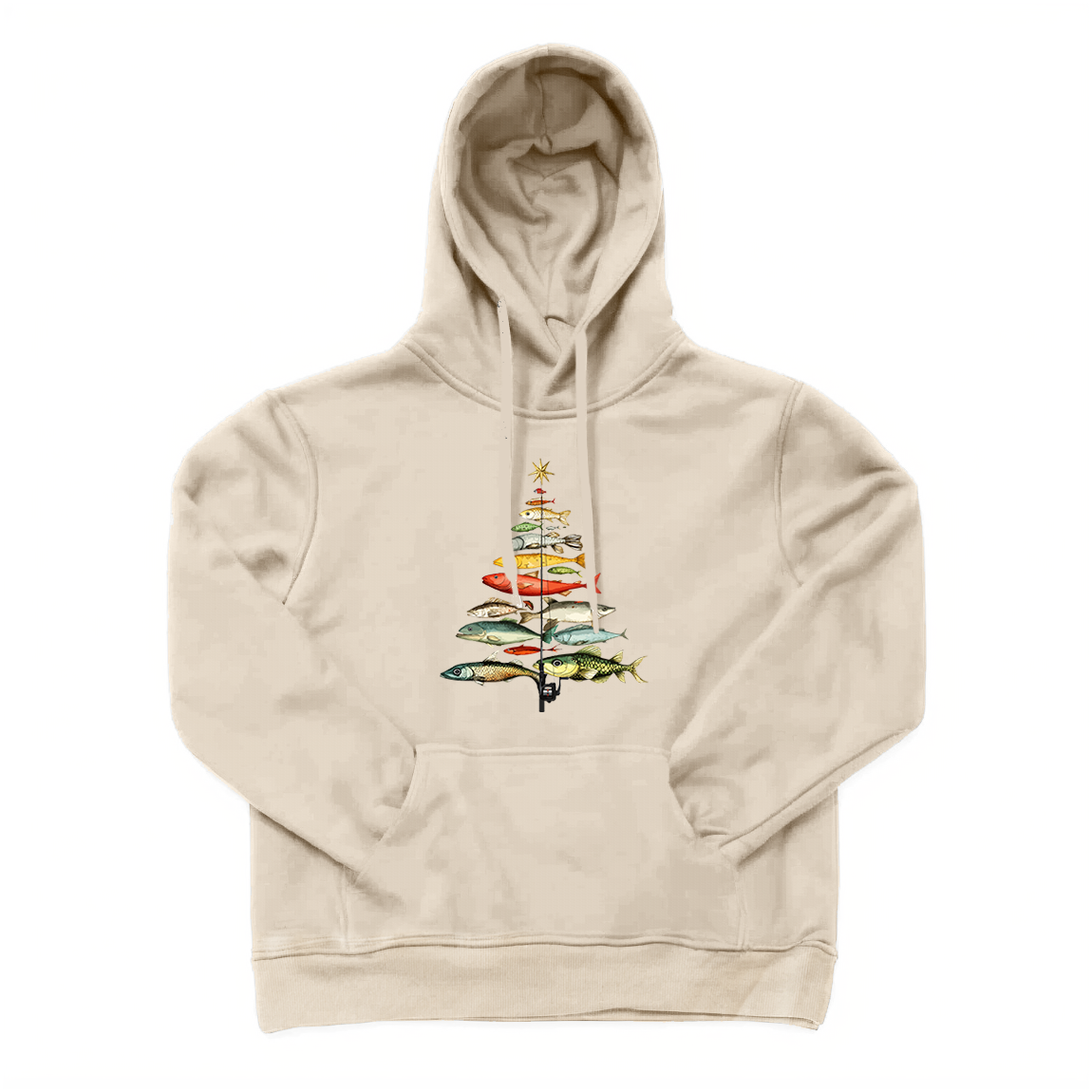 Fishing Christmas Tree Hoodie