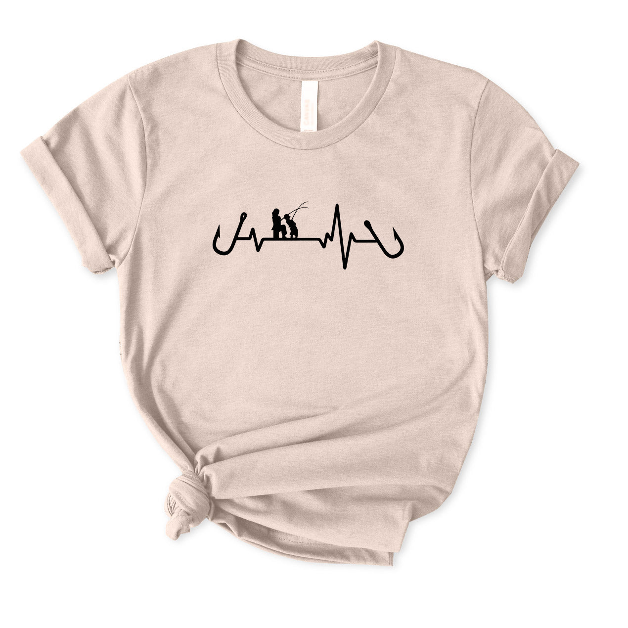 Heartbeat Fishing T-Shirt for Women