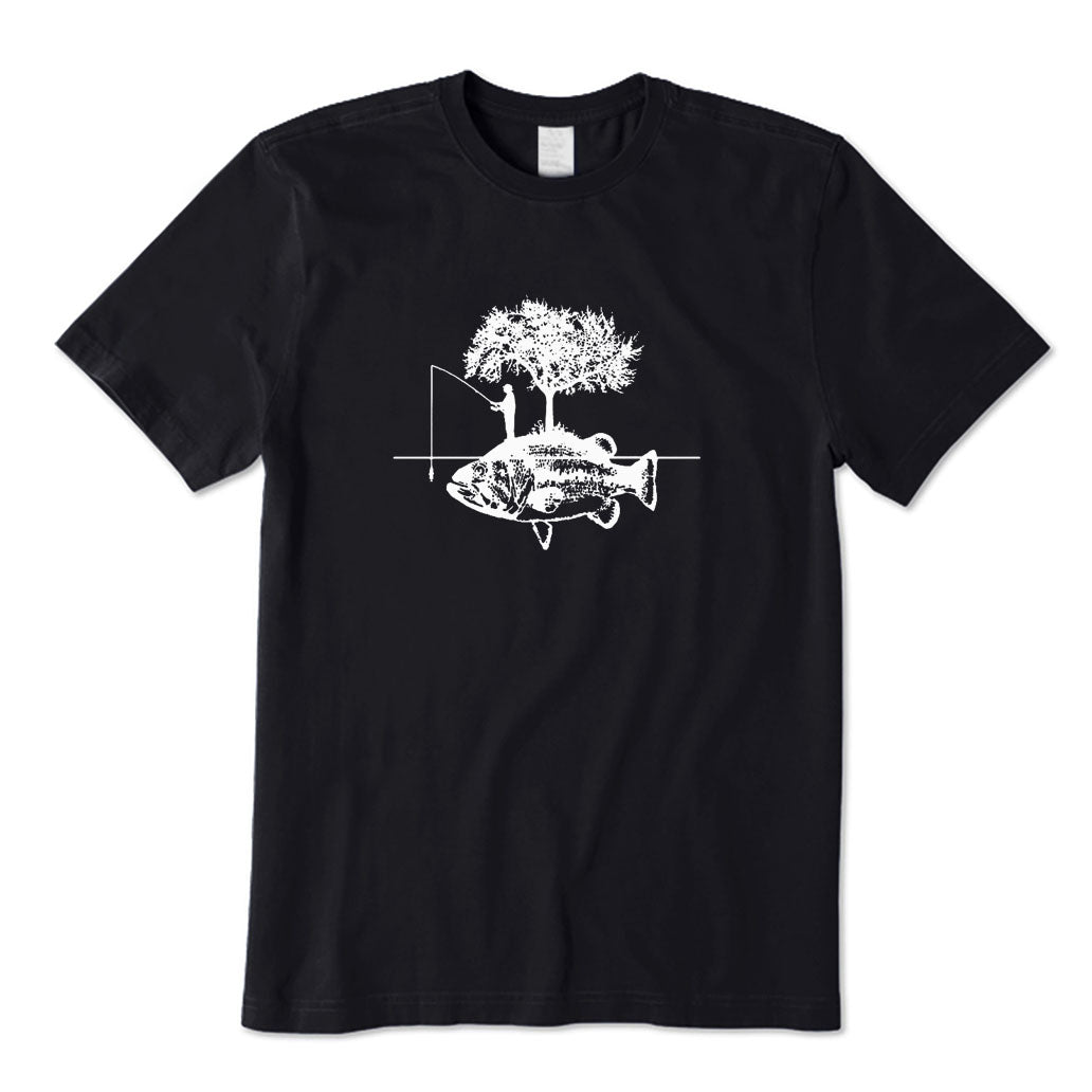 Funny Fisherman and Tree T-Shirt