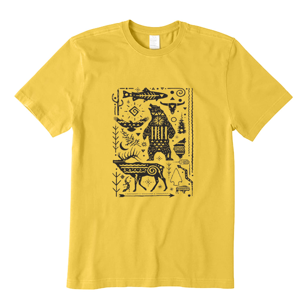 Fauna Petroglyphs Illustation T-Shirt