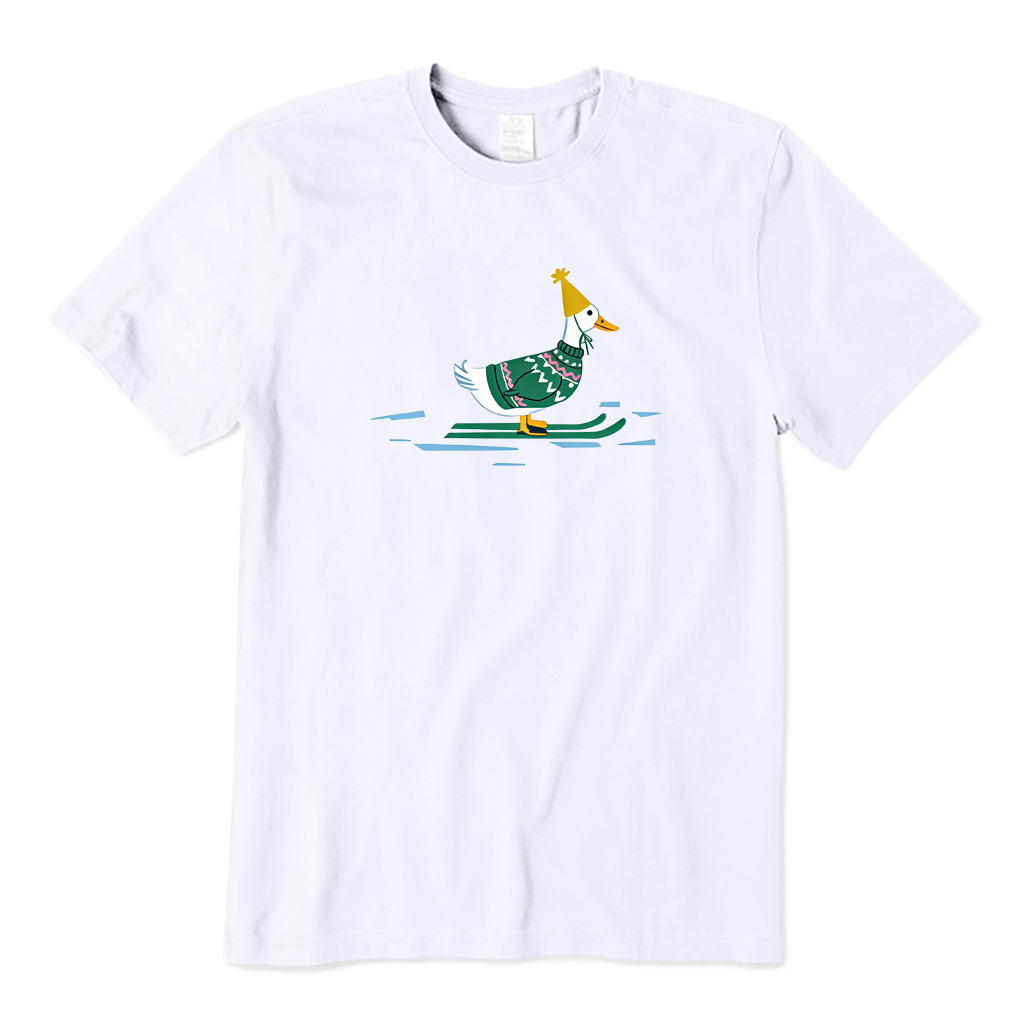 Skiing Duck T-shirt