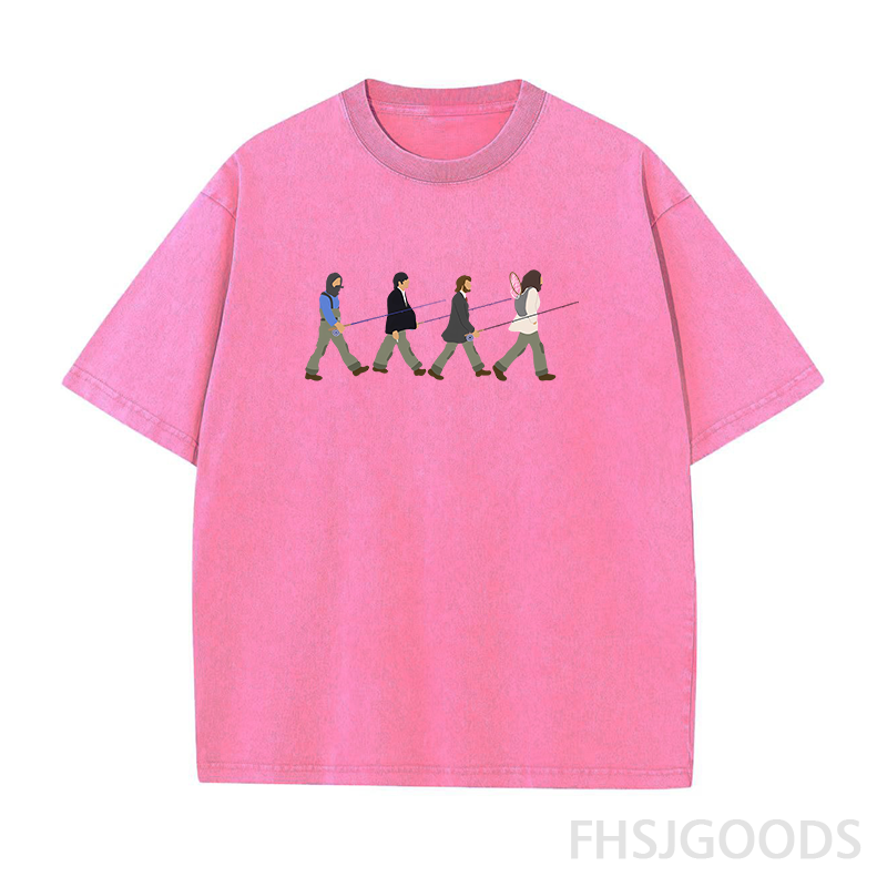 Let's Go Fishing Unisex Distressed T-Shirt