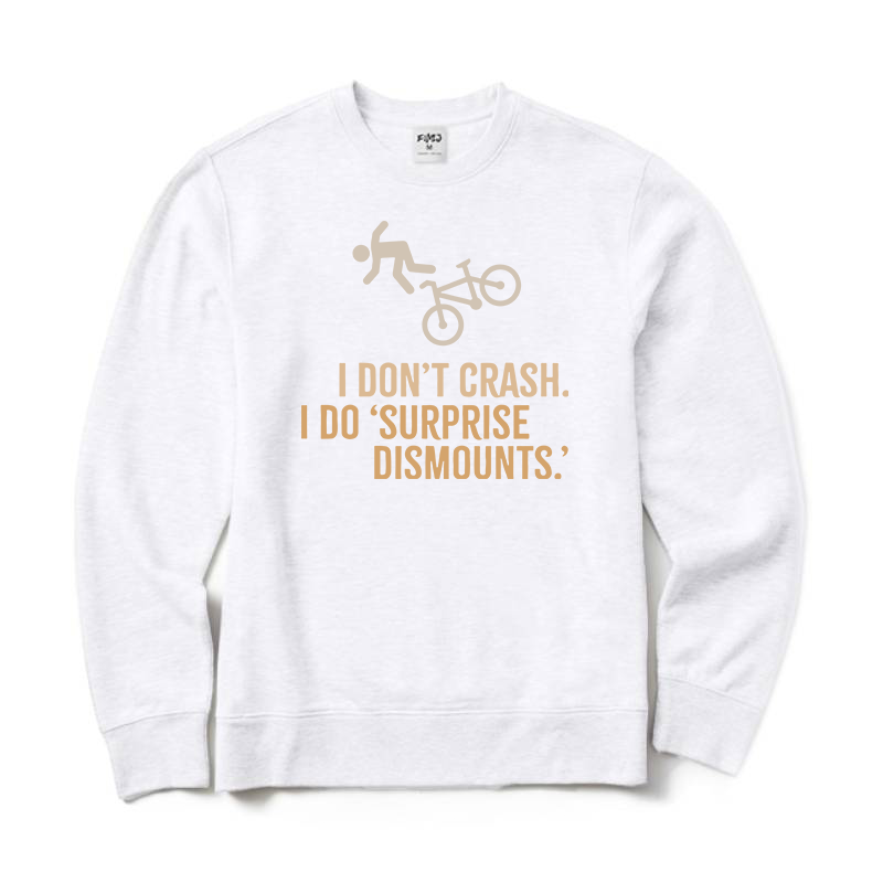 surprise dismount Bike Crewneck Sweatshirt