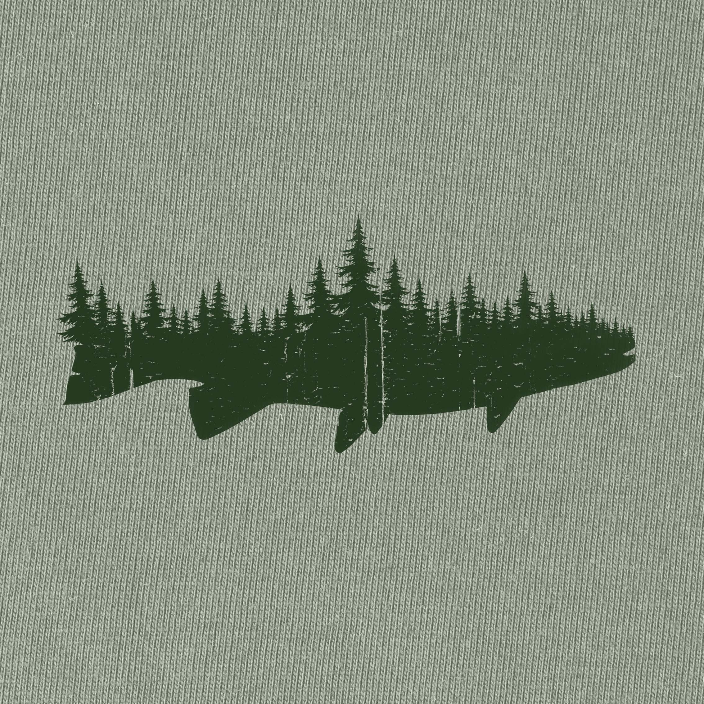 Fish Forest Landscape T-Shirt for Women