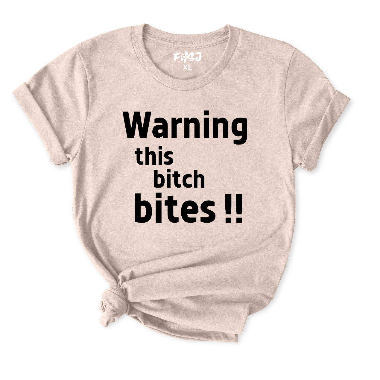 Warning this bitch bites T-Shirt for Women