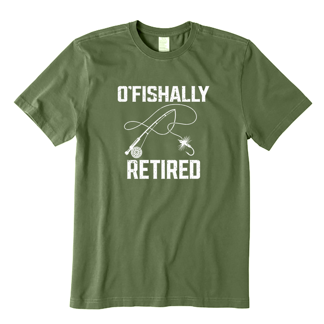 O‘fishally Retired Fly Fishing T-shirt