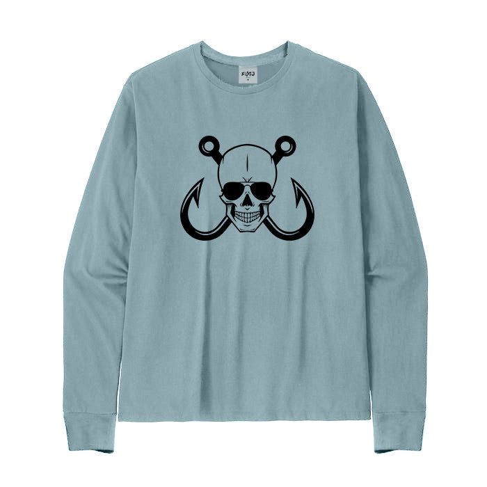 SKULL FISHING HOOK Long Sleeve T-Shirt