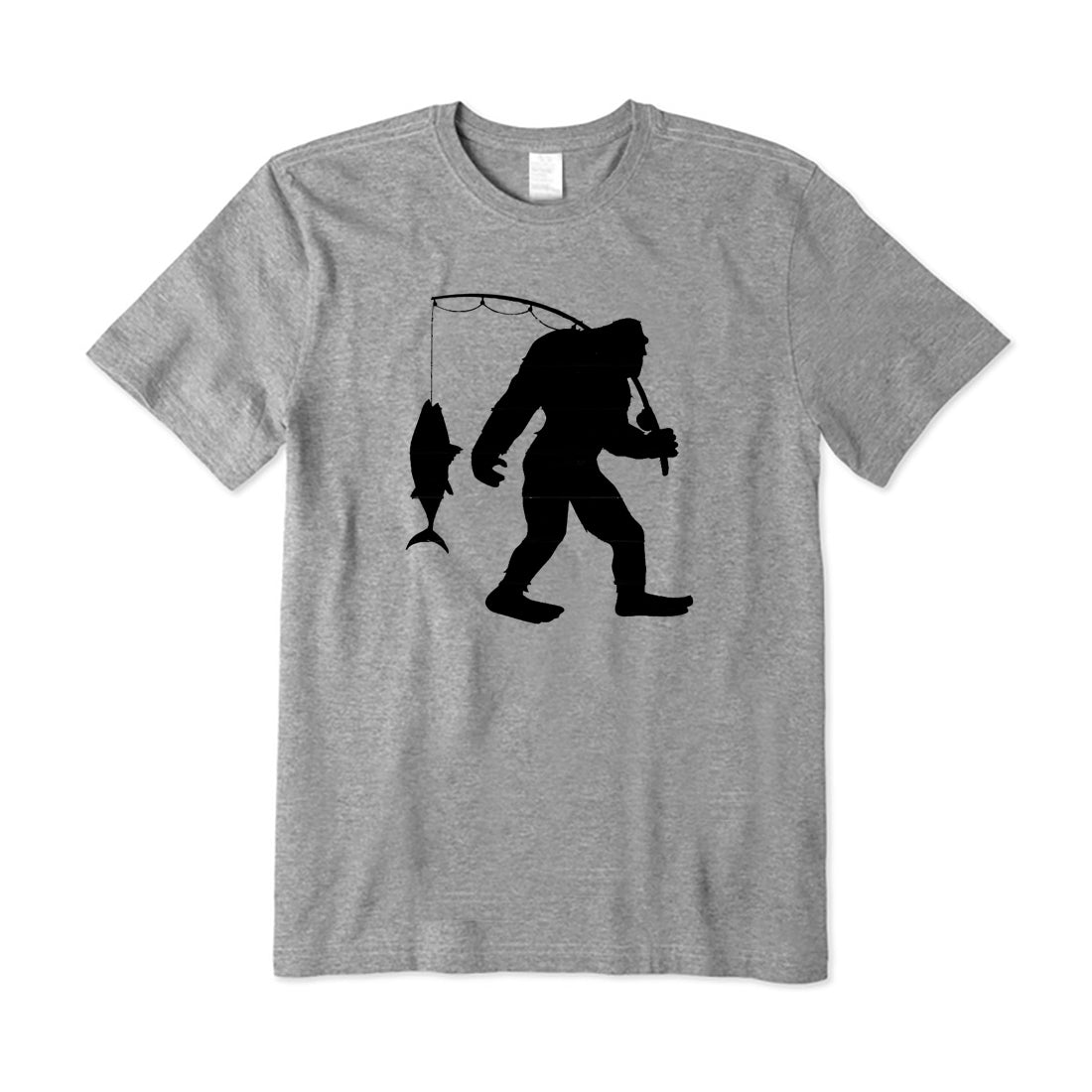 Bigfoot Catch A Big Fish T-Shirt