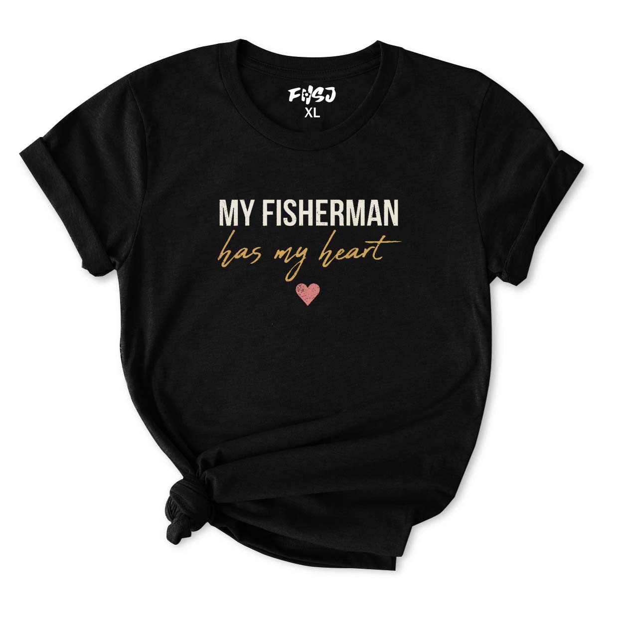 My Fisherman Has My Heart T-Shirt for Women