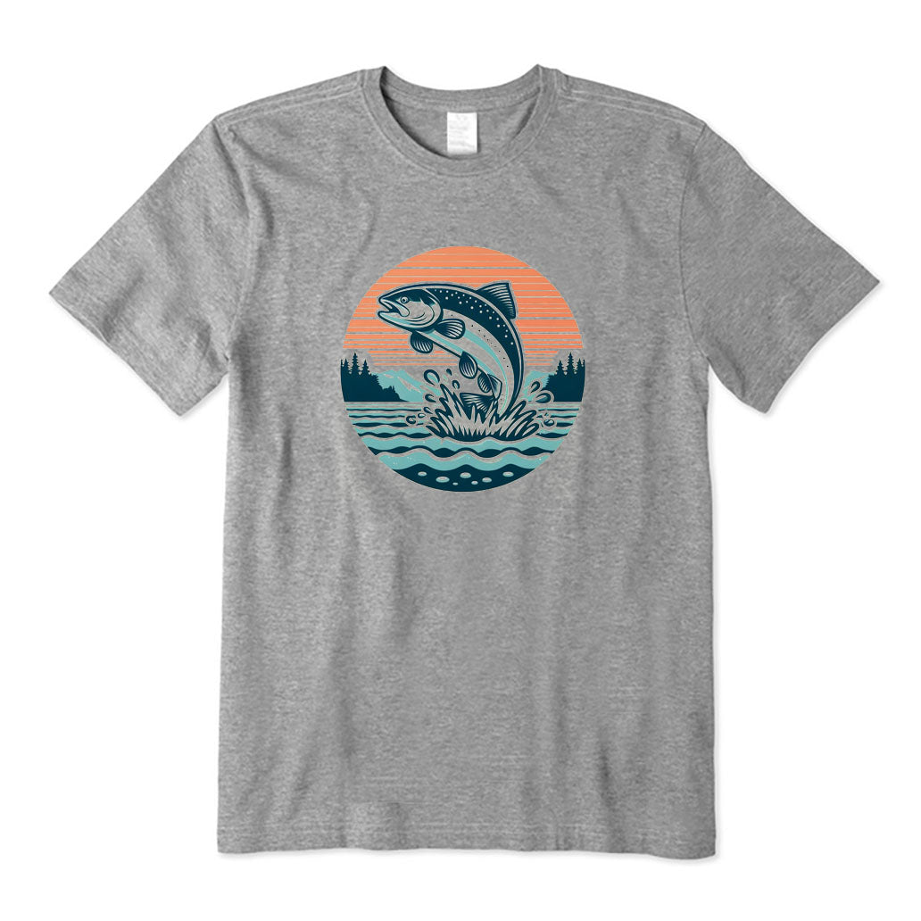 Retro Salmon Fishing T-Shirt