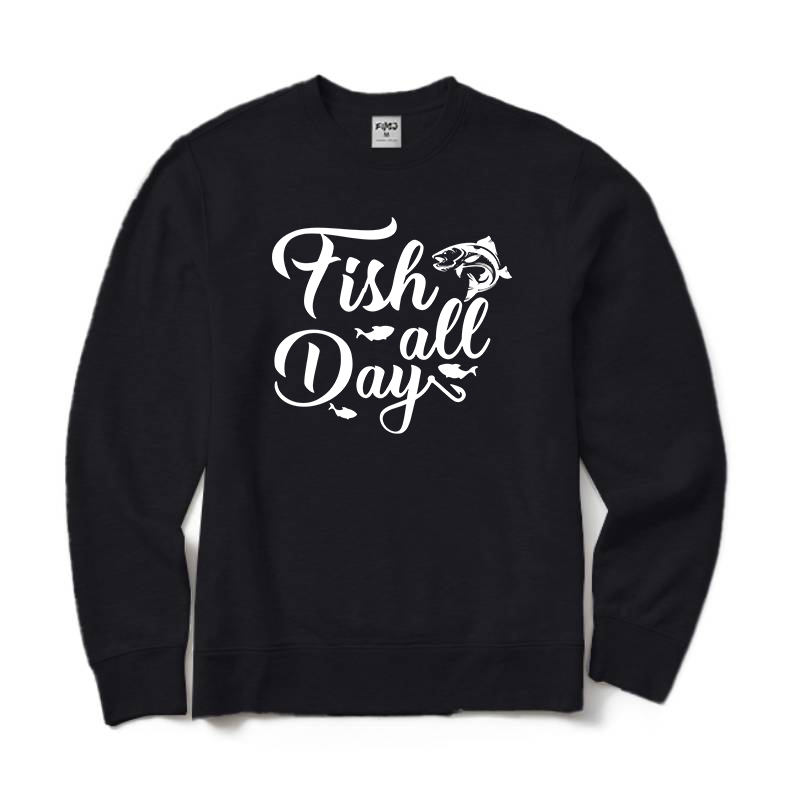 Fish All Day Performance Crewneck Sweatshirt