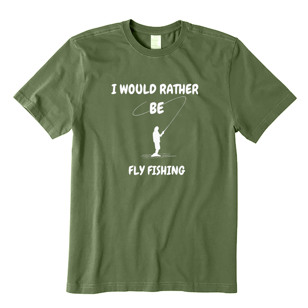 I Would Rather Be Fly Fishing Graphic T-Shirt