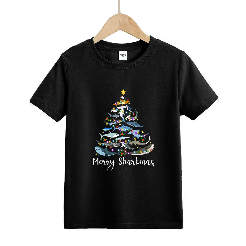 Merry Sharkmas Kid's T-Shirts