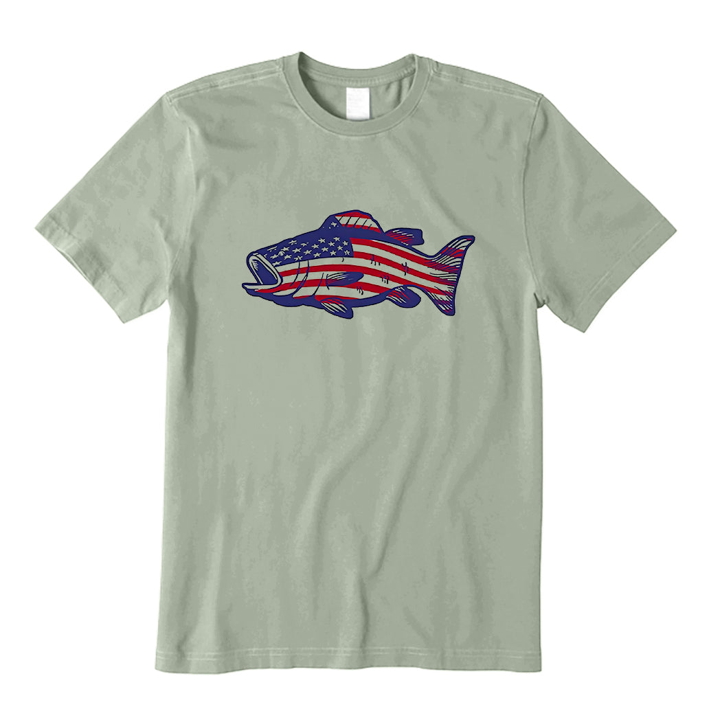 American flag bass T-Shirt