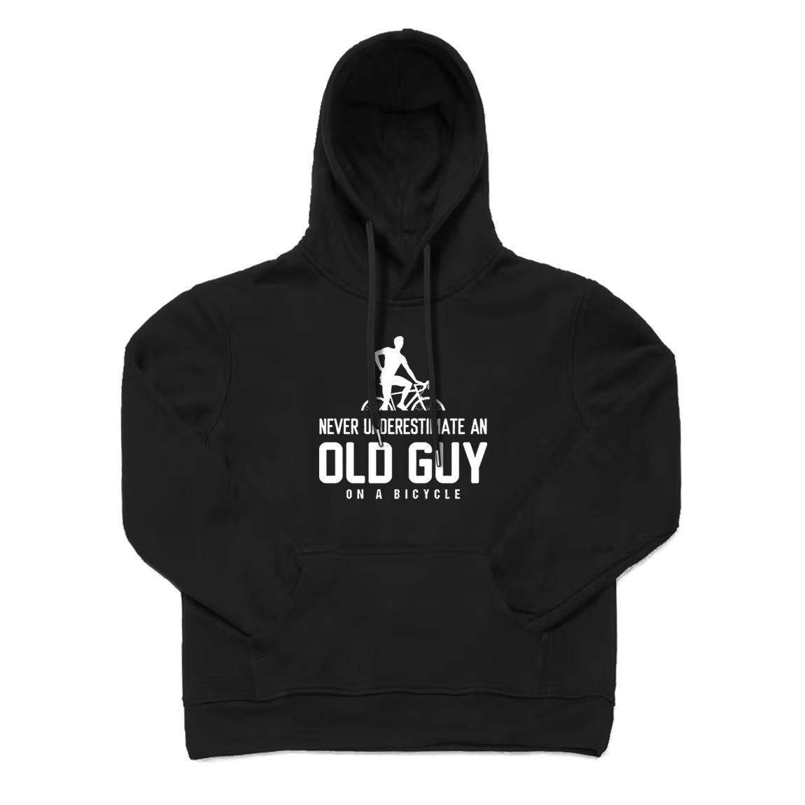 Old Guy on A Bicycle Hoodie