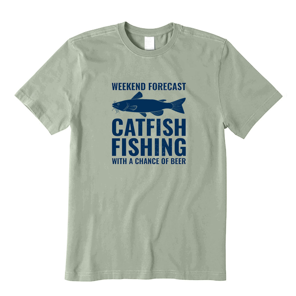 Catfish Fishing with A Chance of Beer T-Shirt