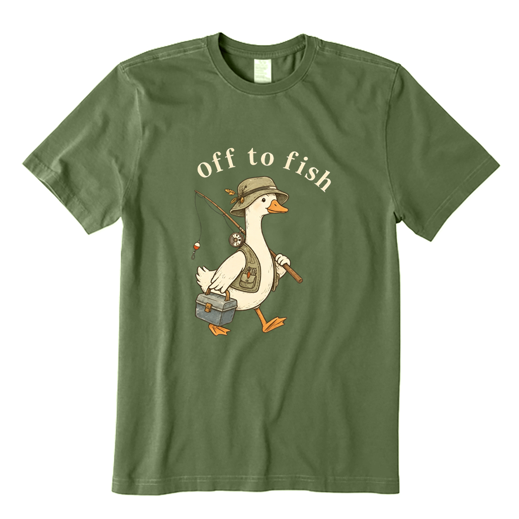 Goose Off To Fish T-shirt