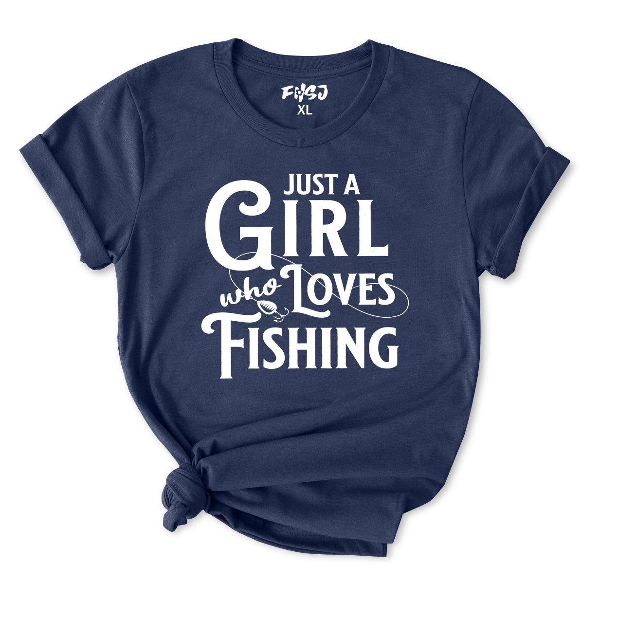 Just a Girl Who Loves Fishing T-Shirt for Women
