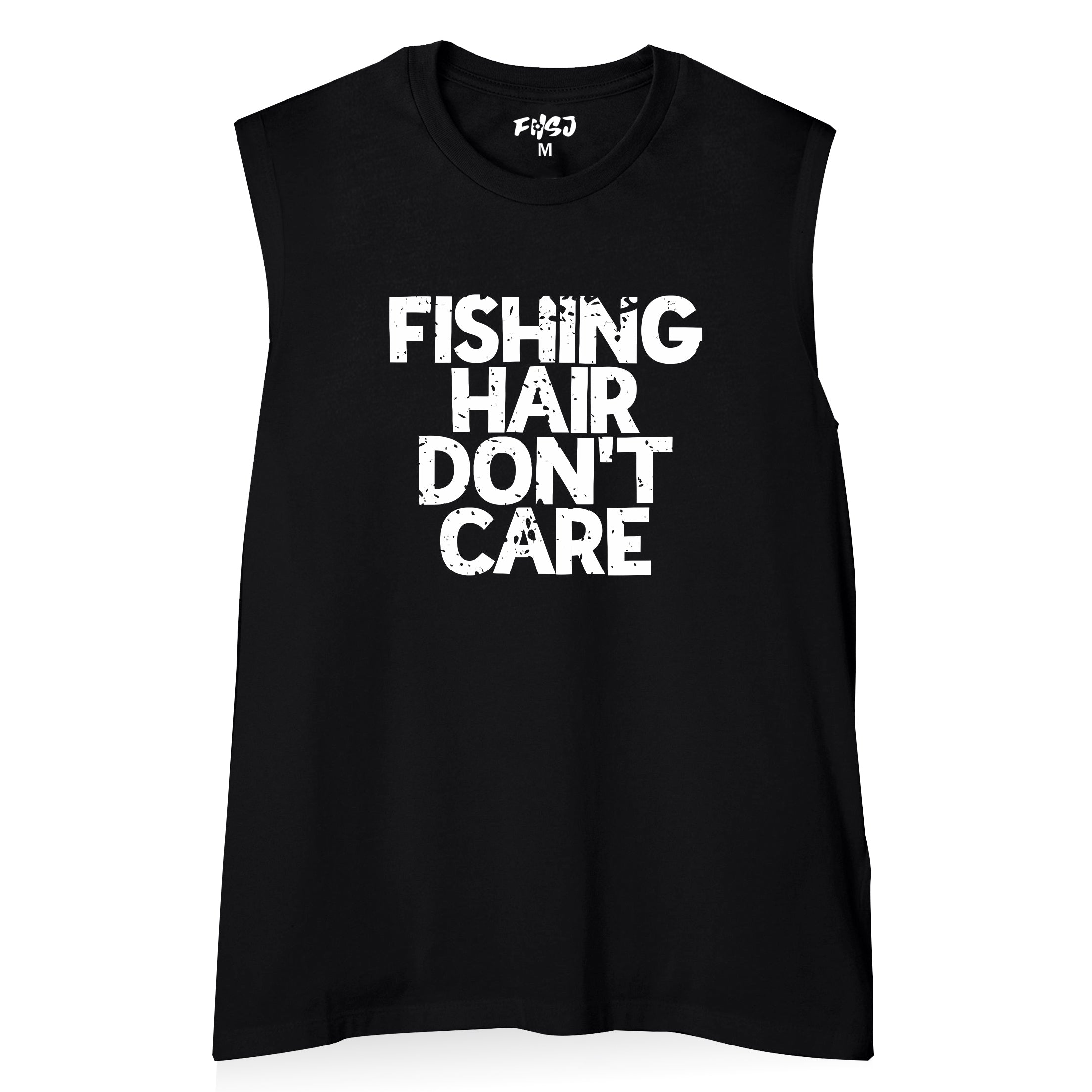 Women Fishing Hair Don't Care Tank Top
