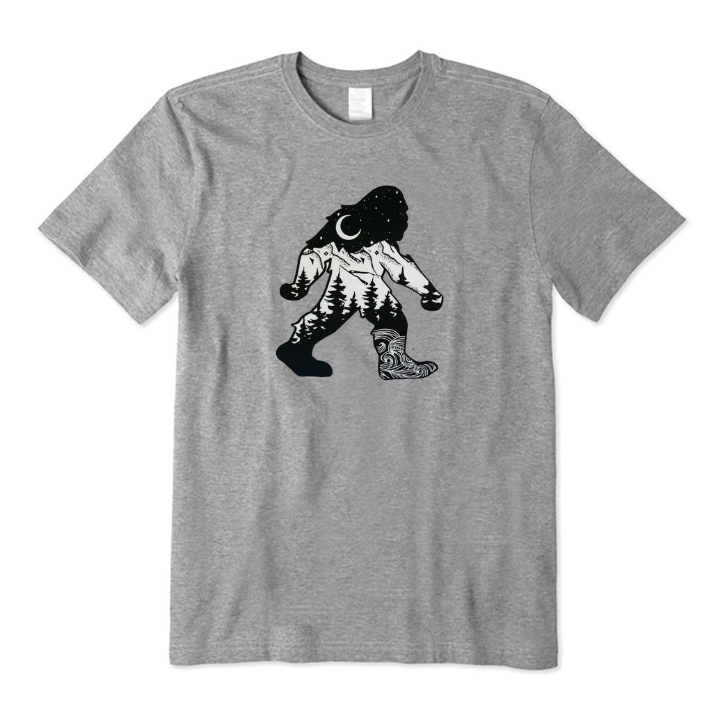 Rivers Mountains Forests and Bigfoot T-Shirt