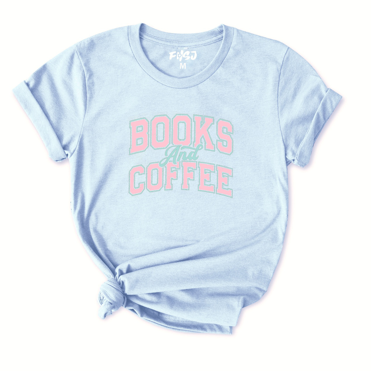 Books and Coffee T-Shirt for Women